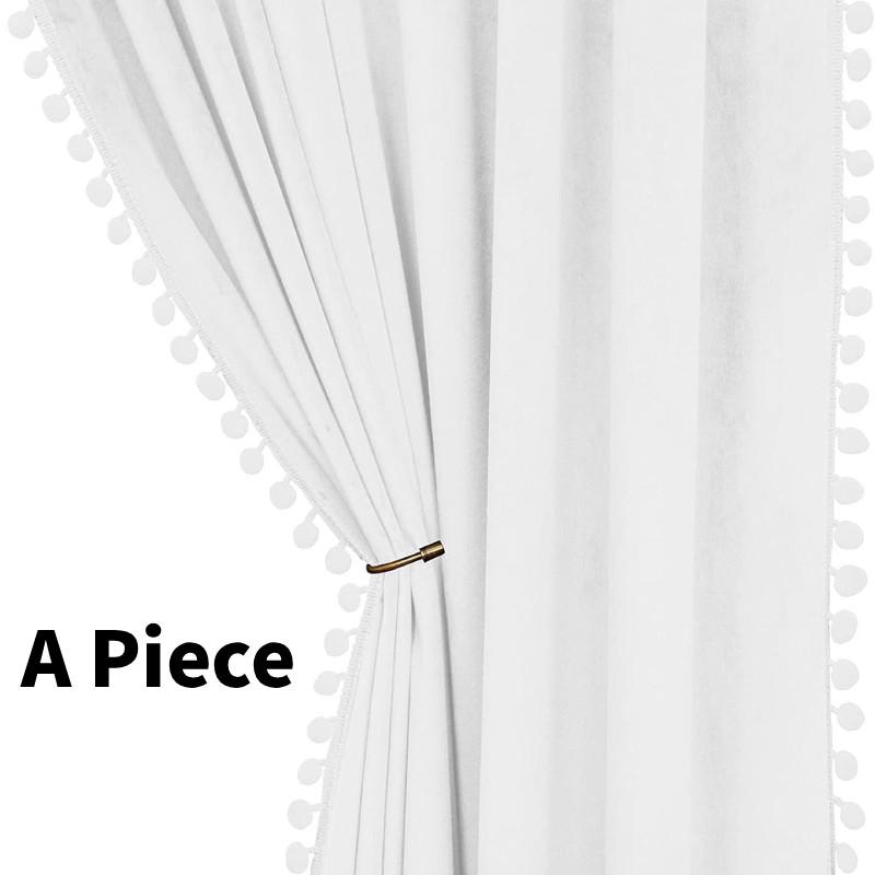 

Однотонные бархатные шторы Длинные шторы для гостиной Домашние принадлежности 150x250cm белый