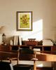 RINTO Van Gogh Sunflowers Art Stylish Wall Art with Gold Good Wall Room Feng Shui Living Art Reproduction, Panel, Poster, Frame, Fortune, Hanging,