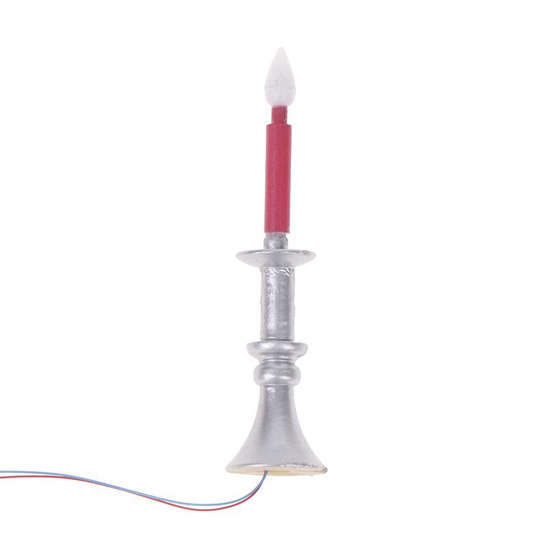 Miniature Dollhouse Candle Light Desk Lamp Mini Led Candle Lighting Home Decoration Doll Furniture Toy Can Be Bright