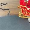 Magical Christmas Room Decor Magnetic Levitation Santa Sleigh Decor Floating Claus Tabletop Rotating Ornament for Fireplaces Ornament Display Stand,