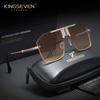 KINGSEVEN Pánské sluneční brýle pro řízení, slitina, UV400, čtvercový velký rám, trendy, klasické, vintage, venkovní