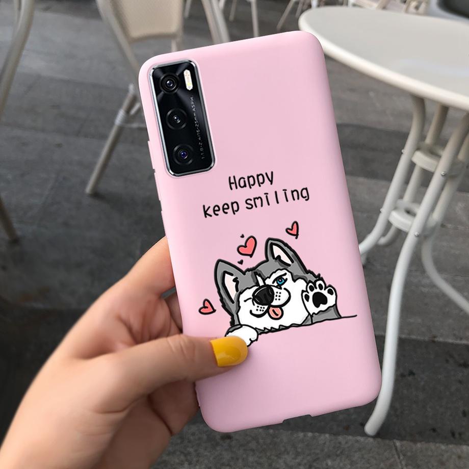 For Vivo Y70 Case 6.44'' Fashion Girls Soft TPU Silicone Back Cover For Vivo Y70 2020 Y 70 With NFC Phone Cases for vivoY70 Bag