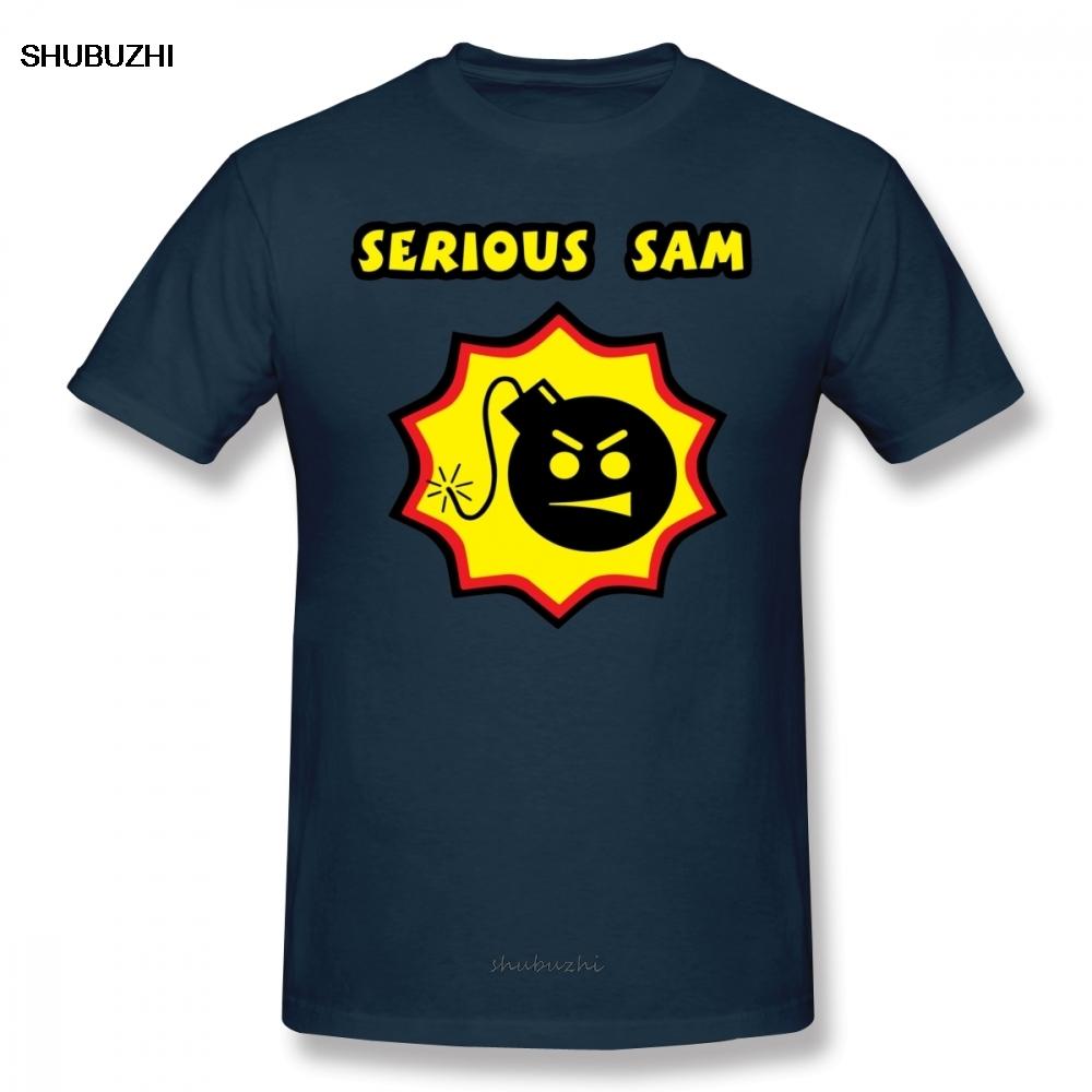 

Serious Sam TShirt Serious Sam Replica T Shirt Cotton Summer Tee Shirt Men Cute ShortSleeve Printed Tshirt 4XL