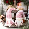 Elf Dwarf Gnomes Doll Pink Sequin Hat Design Christmas Gnome Plush Decorations For Home Christmas Table Decorations