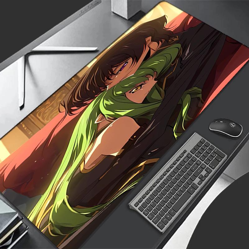 Anime Code Geass Thema Premium Rutschfestes Mauspads mit Genähten Kanten, Strapazierfähiges Gummi-Material, für Schreibtisch & Gaming Tolle Geschenke