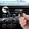 Universal L-Shaped Magnetic Phone Holder And Round Metal Plate Set, Minimalist Design, Suitable for Car Air Vent, Car Navigation Mount