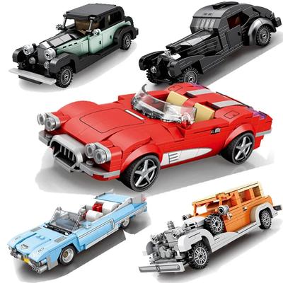 Série Speed Car Blocos de Construção de Veículos Conjunto Supercarro Carro Esportivo de Corrida Modelo Clássico MOC Peças de Tijolo Brinquedo DIY Presentes de Feriado para Crianças