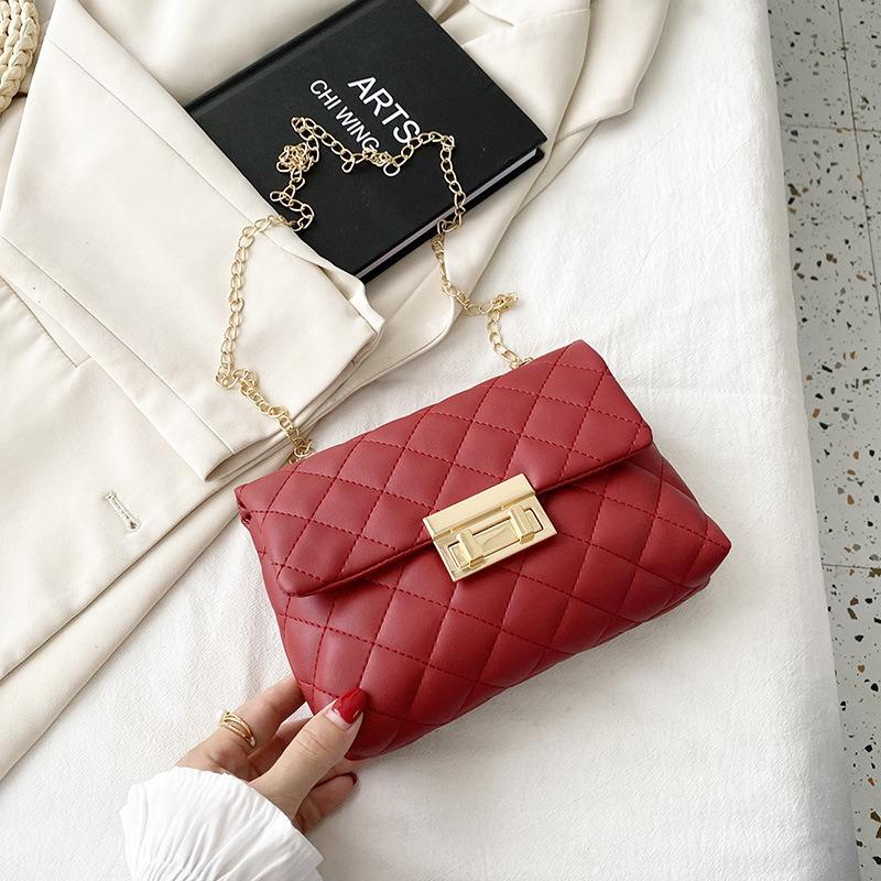 Embroidered Bag Women's Ladies Fashion Bag Girls Chain Bag