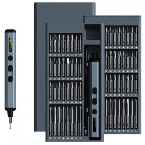 68 In 1 Electric Screwdriver Set 5 Torque Settings Precision Power Tool Magnetic Screw Driver Bits for iPhone Glasses Watch PC