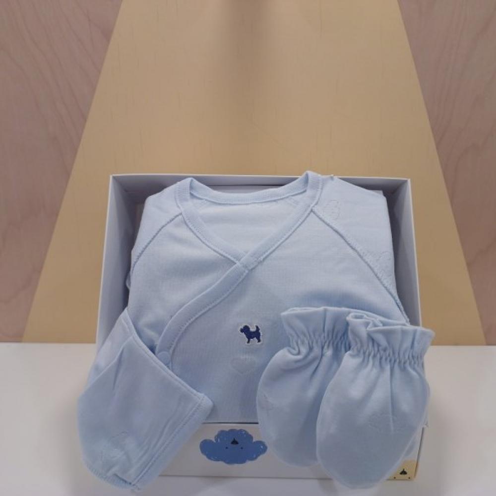 Bluedog Baby Cloud Modal Baby Top Gift Set 46170 000 05+46170 008 06 Blue/Newborn60