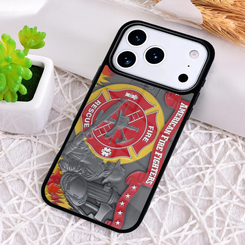 Firefighter Fireman Logo Symbol Phone Case for iPhone 17 Air 16 15 11 12 14 13 Pro Max Shockproof Cover