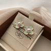 Blue And Pink Flower Earrings, Unique Design, Trendy Stud Earrings, High-End French Light Luxury Earrings, Earrings, Pendants For Women