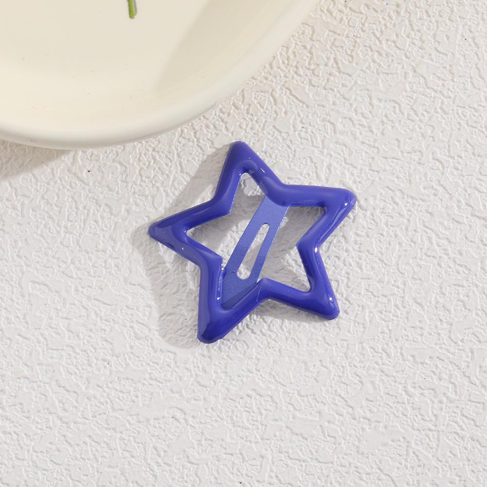 Children's Candy Color Star Hair Clips - Small Size BB Bangs Accessories
