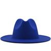 eBay autumn and winter new black woolen top hat European and American fashion jazz hat color