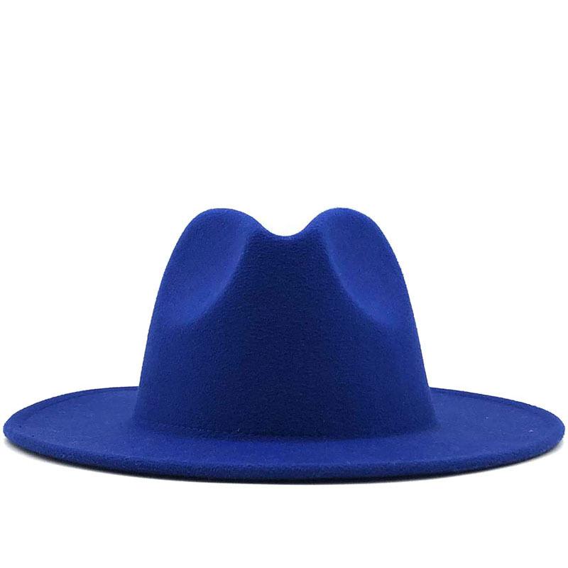 eBay autumn and winter new black woolen top hat European and American fashion jazz hat color