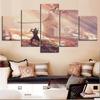 Unframed 5Pcs SEKIRO Shadows Die Twice Games Canvas Posters Wall Art Pictures HD Paintings Home Decor for Living Room Decoration