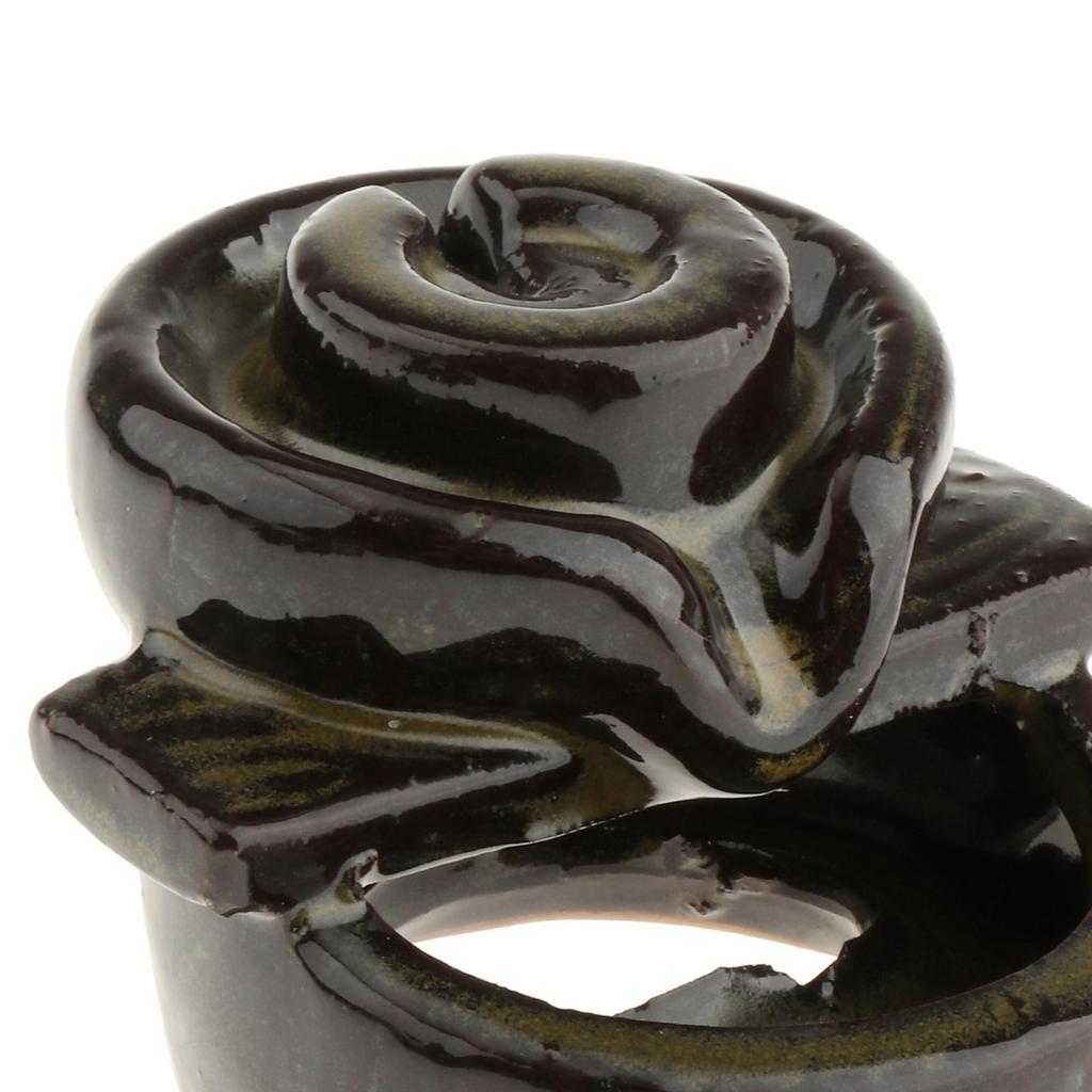 Ceramic Waterfall Backflow Incense Holder, Incense Cones Burners, Creative Censer Refluent Home Decor Ornaments