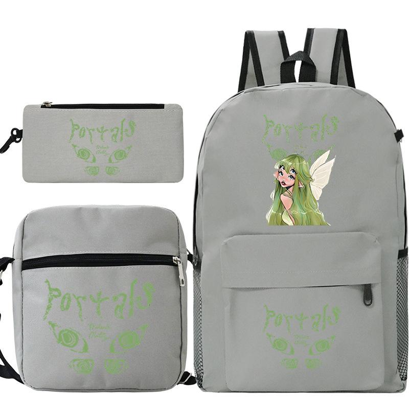 Popular Singer Peripheral Backpack Pencil Case Student Schoolbag Three-piece Set