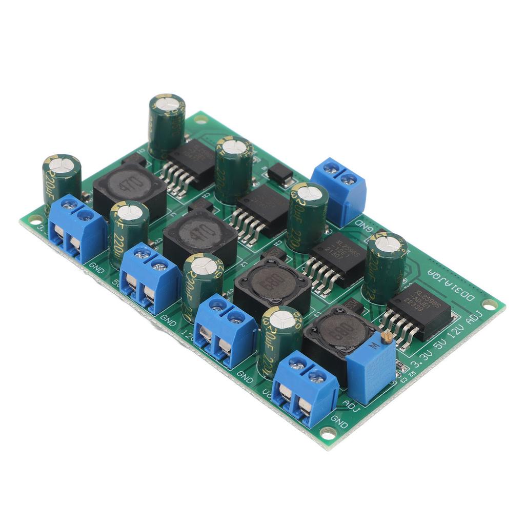 Buck Converter Module 3.3V 5V 12V Adjustable Voltage Output 2‑28V 3A Multi Channel Switching Power Supply Panel