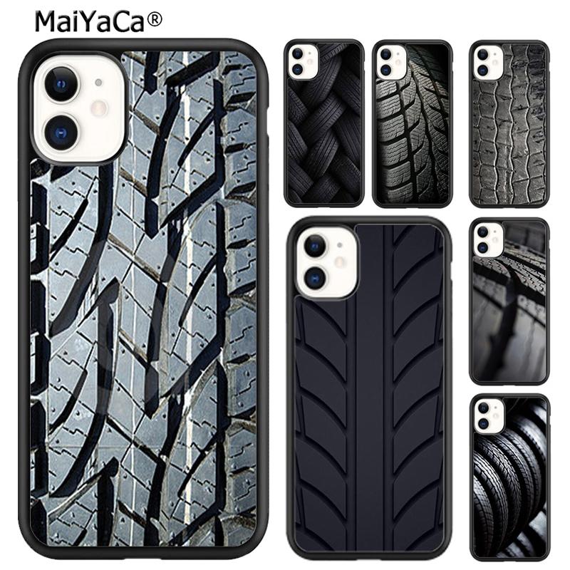 MaiYaCa Cool Tire Tread wheel Style Track Phone Case For iPhone 17 Air 16 pro max 15 14 plus 12 13 Cover coque