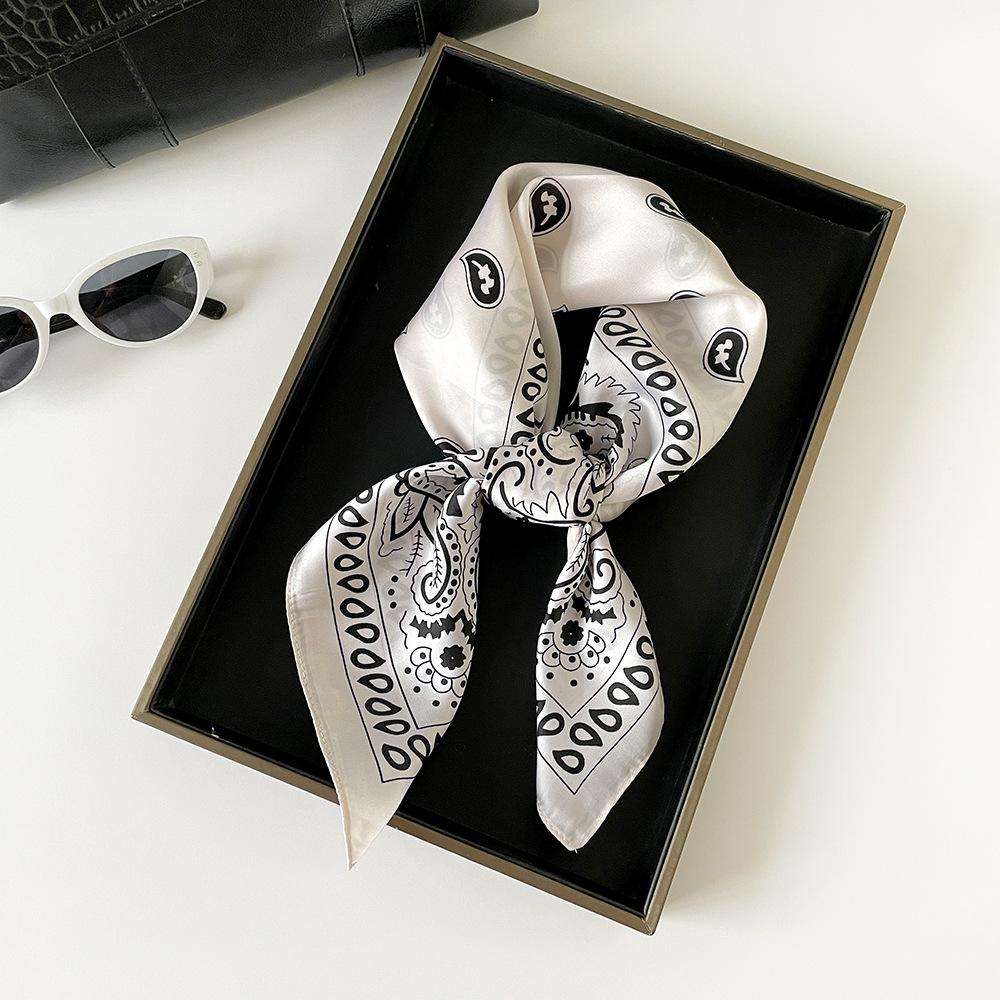Cashew square scarf simple retro hip-hop style headscarf scarf hot-selling paisley 70 chiffon silk scarf shawl 70*70cm