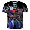 Summer Man 3D Printed Transformers T-shirt Children Cool Cartoon Short Sleeve Clothing Boys Girls Fashion Trend Streetwear