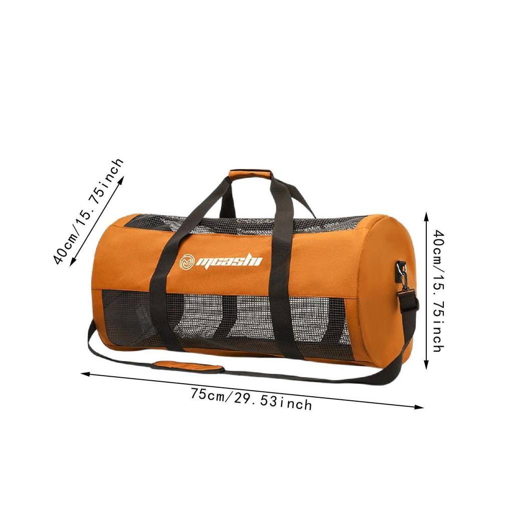 Mesh Diving Duffle Bag Storage Large Capacity 60L Duffel Bag for Freediving