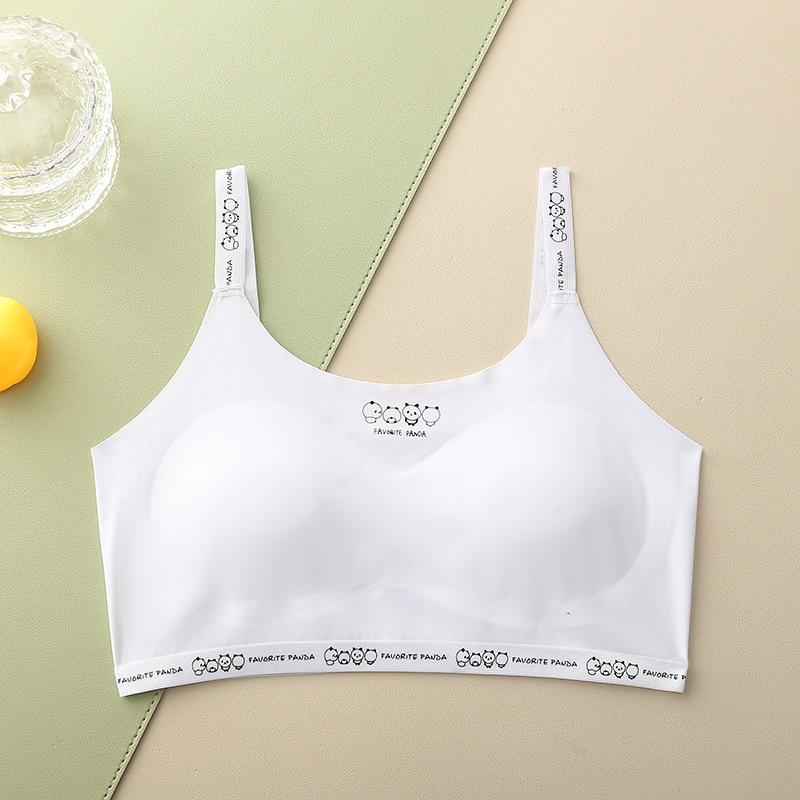 Girls' underwear development period small vest primary school girls' children's bra one-two stage thin one-piece without steel ring