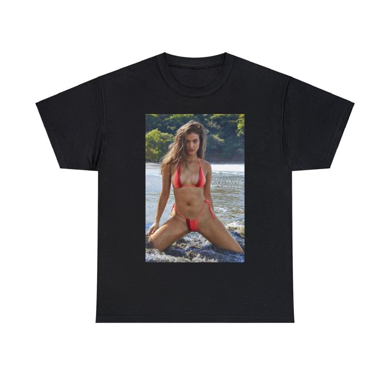 T-shirt Manches Courtes Mannequin Barbara Palvin
