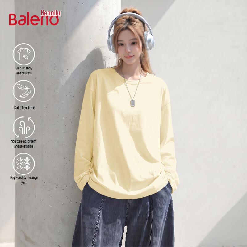 Baleno Women's Pure Cotton Long Sleeve T-Shirt