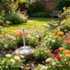Garten-Balance-Pfahl mit Mädchen, das einen Regenschirm hält, Modellskulptur, Langlebiges Eisen, Schaukelt, Hofkunst für Rasen, Terrasse, Garten