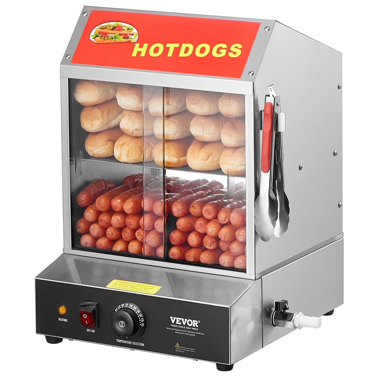 VEVOR Hot Dog tvaicētājs, 27L, 2