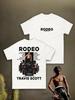 Rapper Travis Scott T-Shirt Rodeo Aufdruck 2026 Merch Shirt 100% Baumwolle Kleidung Unisex Bequem und lässig
