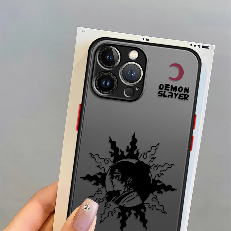 Funda Back Phone Cover Case for iPhone 17 Pro Max 15 16 Plus 12 11 14 XS XR Air 13 Mini 7 8 SE Cool Demon Slayer Kokushibo