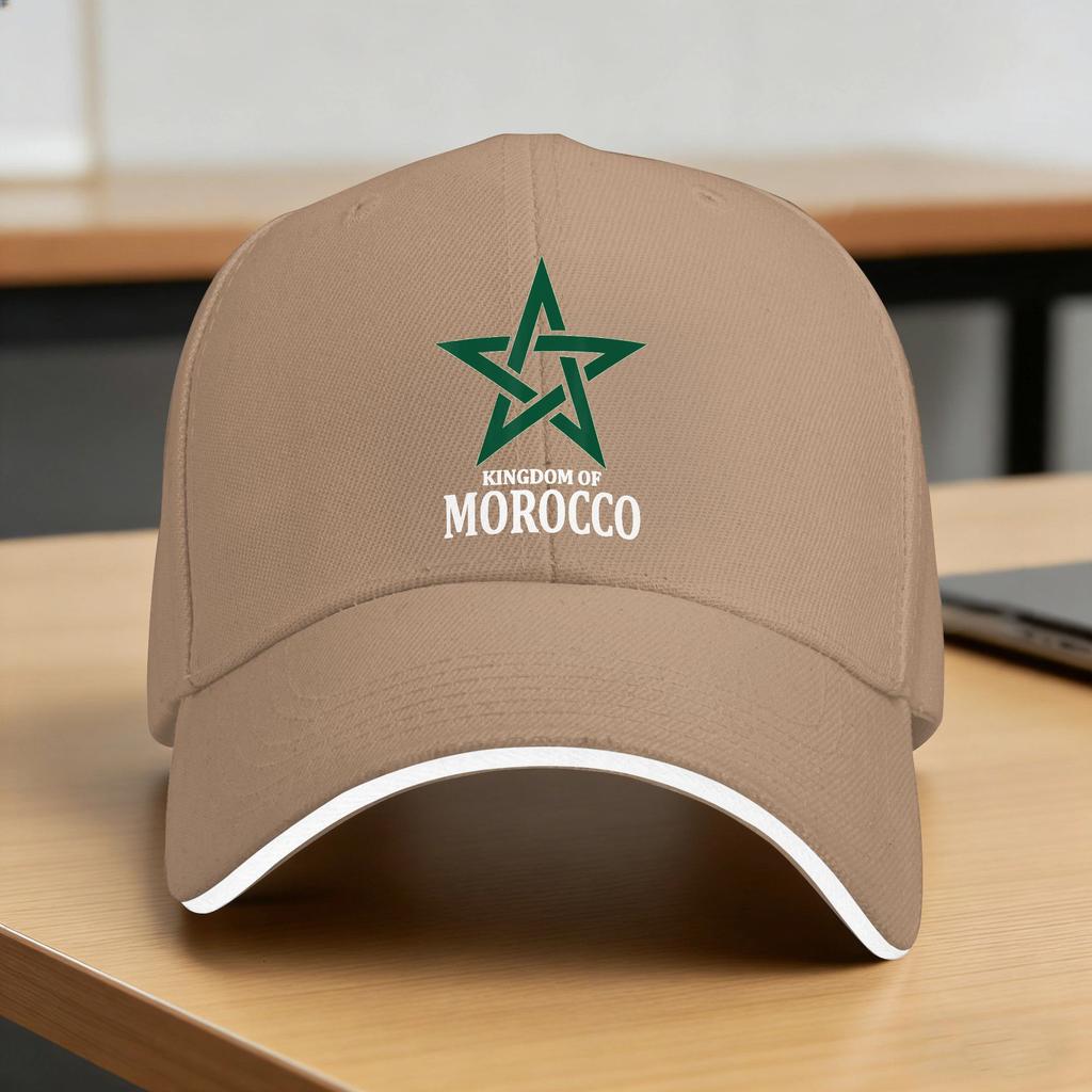 Kingdom Of Morocco Flag Casual Baseball Cap  Hiking Fishing Hip Hop Hats Summer  Couple Women Fitted Retro Baseball Caps