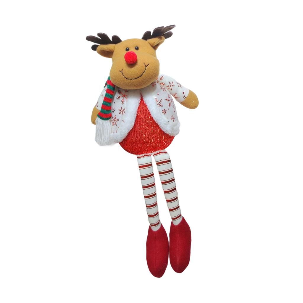 Plush Santa Snowman Reindeer Tabletop Ornament Stuffed Toy Christmas Decorations For Desktop Mantels Bookshelf Kid Room