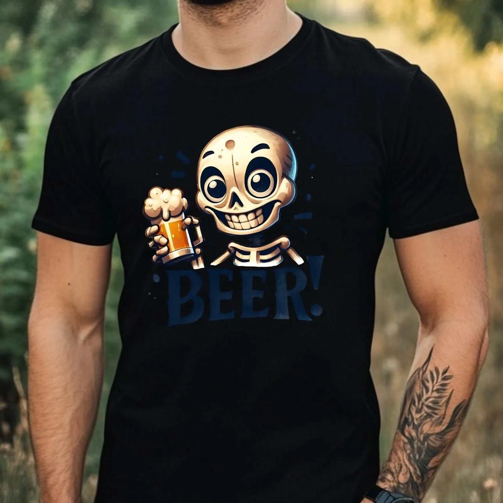 Unisexs Funny Beer Quote Motif Cotton Tshirt Size Xs To 5xl