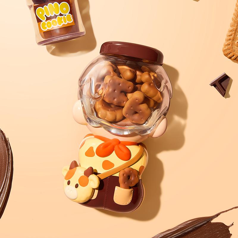 New POP MART PINO JELLY Cocoa Cookies Large Size Figure Doll Trend Based Products PPMT-2412-0058