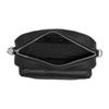 Coach Elias 25 Silver Letter Logo Zipper Closure Leather Camera Bag Men Shoulder Bag Black CJ509-SVDTV