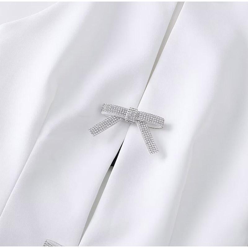 Bow Hallow Out Женский жилет Твердый халтер без рукавов с открытой спиной Летний офисный — фото 4