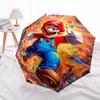 Mario Grafitti Automatic Opening and Closing Umbrella - Lightweight 3-Fold Design, Suitable for Fans, Travel, Daily Use - Official Product, Interestin