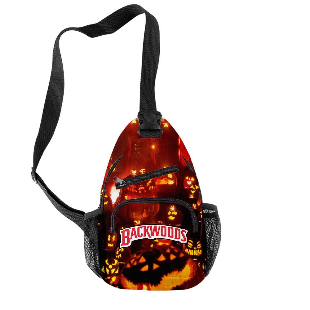 Backwoods 3D Printed Breathable Wear-Resistant Men'S Shoulder Bag Satchel Breast Bag