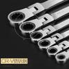 1 Pcs Ratchet Wrench of Keys Spanner Set Hand Tool 72-Tooth Ratcheting Flexible Head Mirror Finish 6mm-27mm Auto and Home Repair