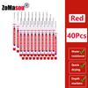 1/8/40/80Pcs Long Head Markers Pen Multi-purpose for Woodworking Tile Decoration Deep Hole Marker Pens Red/Black/Blue/Green Ink