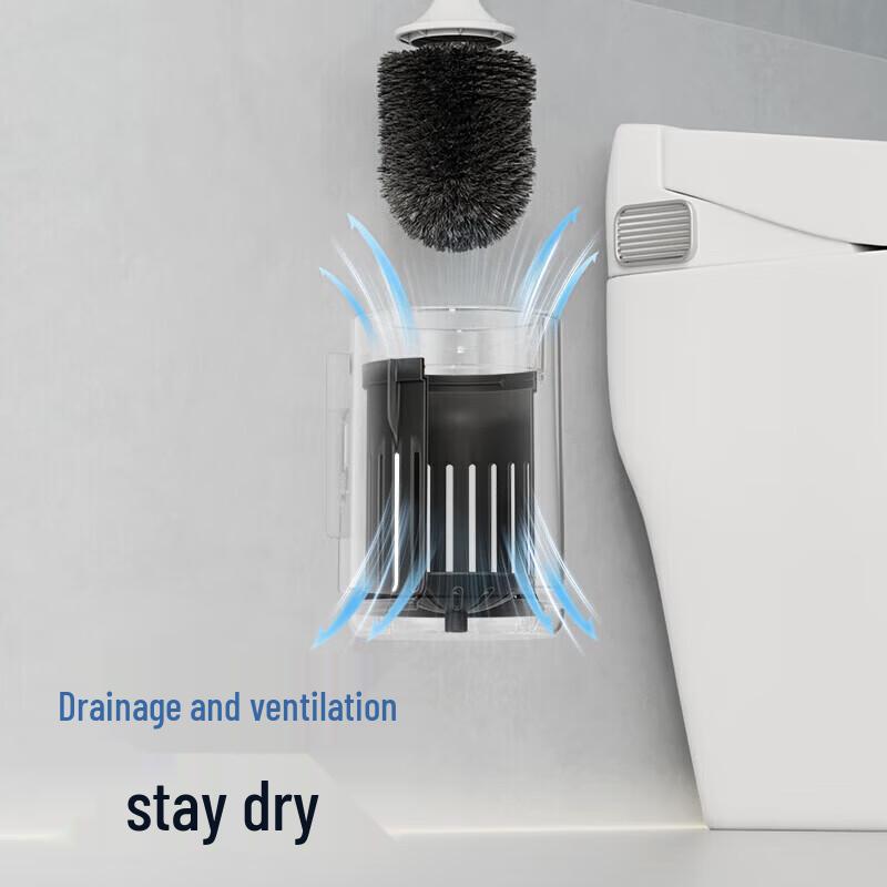 ecoco Wall-Mounted Round Toilet Brush