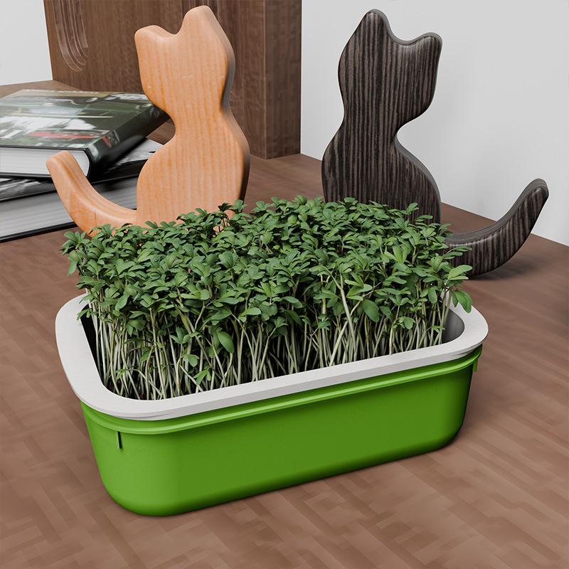 Bean Sprout Pot - A Household Non-soil Cultivation Tray for Growing Wheat Seedlings and Sprouts - Seedling Pot for Vegetable Seedling Cultivation