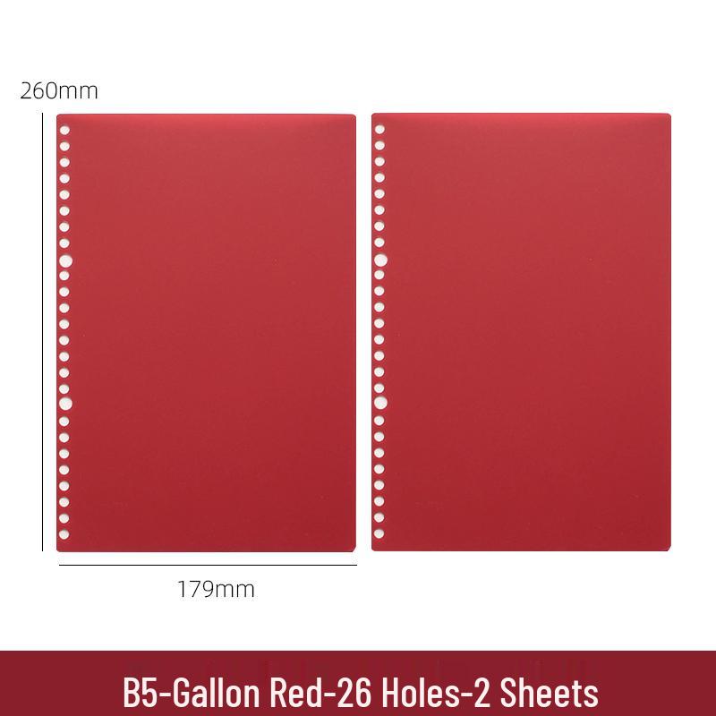 B5 Loose-Leaf Binder with DIY Plastic Coil Cover, Detachable A5/A4 Homemade Refillable Notebook