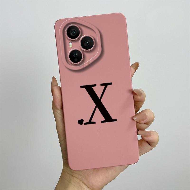 Case For Honor 400 Pro Luxury Letters Soft Phone Back Cover For Honor400 Pro 5G Full Protection Liquid Silicone Shockproof Funda