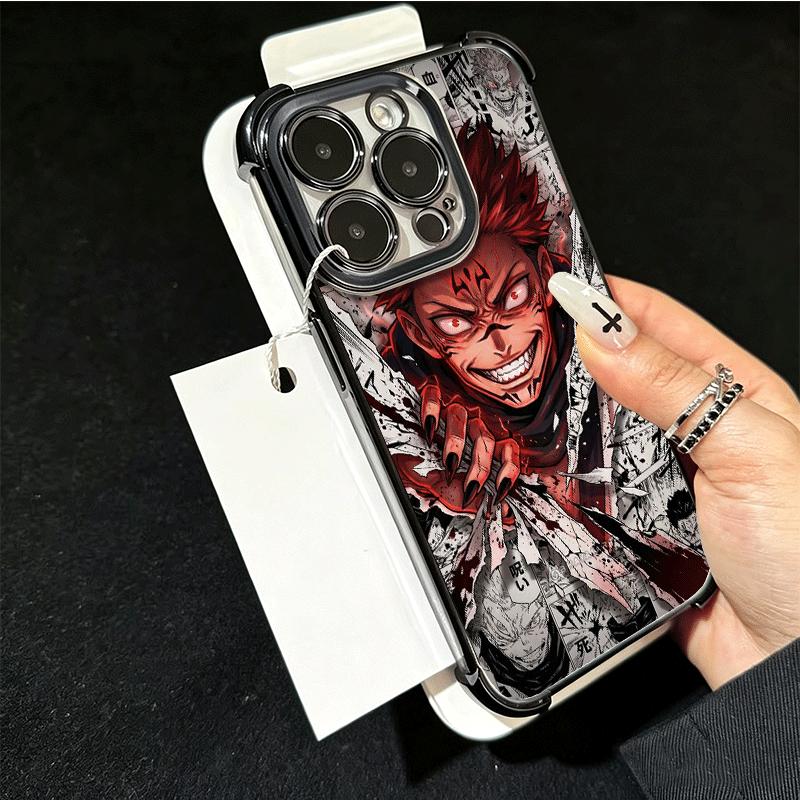 Anime Ryomen Sukuna JUJUSU Plating Phone Case For Xiaomi Poco X5 X6 X7 X8 Pro Max F8 Ultra F7 M8 M7 M5S Redmi 15C 15 14C 13C 13