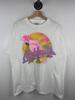 Vintage 90'er Cocktails Old Orchard Beach Maine Kakadue Hvid T-shirt Størrelse XL